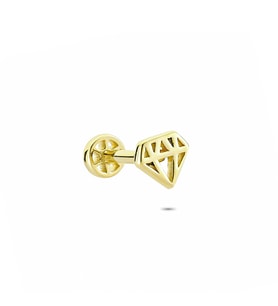 Glorria Altın Elmas Tragus Piercing