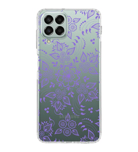Samsung Galaxy M33 Kapak Nostalji Desen Tasarımlı Şeffaf  Kılıf