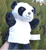 Peluş El Kuklası Hayvanlar 30 Cm Panda El Kuklası