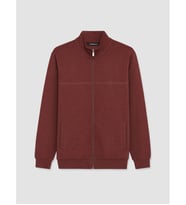 LCWAIKIKI Classic Kahverengi Dik Yaka Erkek Fermuarlı Sweatshirt