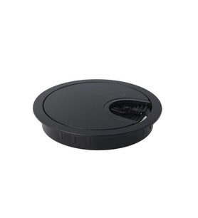 Mat Siyah Boyalı Zamak Kablo Kapağı 60 Mm