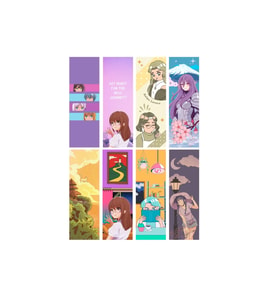 Anime 8'li Ayraç Seti 01- Anime  Hediyelik Kitap Ayracı 8 adet!