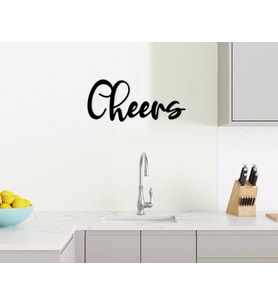 BK Home Cheers Duvar Yazısı-1 (Siyah)