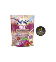 Eti Lifalif İnce Öğütülmüş Müsli Hibiskuslu 250 g x 4 Adet