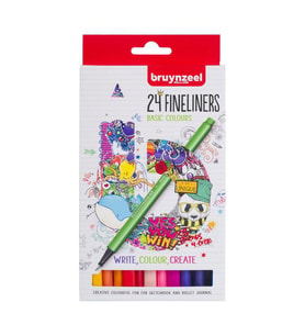 Bruynzeel Fineliner 0.4 mm 24 Renk Basic 