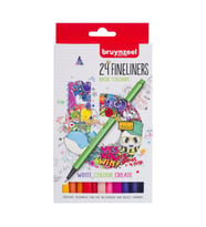 Bruynzeel Fineliner 0.4 mm 24 Renk Basic 