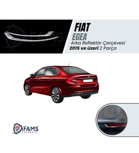 FIAT EGEA 2015> Arka Reflektör Çerçevesi 2 Prç. P.Çelik