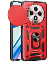 Pilelistore   Xiaomi Redmi 14C Kılıf Pars Lens Yüzüklü Silikon - Kırmızı