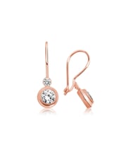 ?Gümüş Rose Sallantılı Tek Taş Küpe CSR2183338