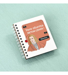 Newton Esprili Mesajlı Not Defteri