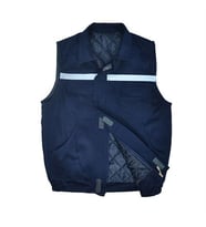 Mervem 7/7 Gabardin %100 Pamuk Kapitoneli Yelek Lacivert