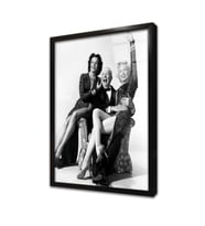 Siyah Beyaz Marilyn Monroe Çerçeveli Cam Tablo