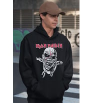 Iron Maiden Rock Metal Baskılı Unisex Oversize Müzik Grubu Hoodie