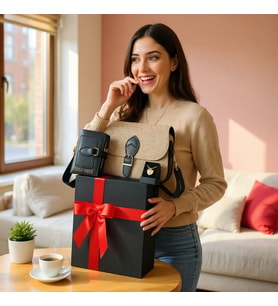 Givenza Kişiye Özel Premium 3 Bölmeli Cüzdan & Kolye Hediye Seti Özel Kutulu Şık Tasarım