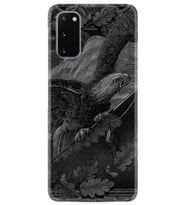 Samsung Galaxy S20 Fe Kılıf Resimli Desenli Silikon Boyun Askılı Dark Eagle 1909