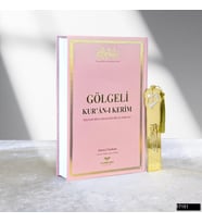Orta Boy Arapça Sıvama Kapak Gölgeli Kuranı Kerim (Pembe)