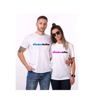 Tshirthane  Tinderfella Tindirella Sevgili Kombinleri Tshirt Kombini (Beyaz)