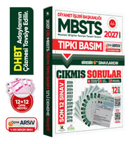 2027 DİB-MBSTS ÖSYM Çıkmış Soru Tıpkı Basım 12li Kitapçık Türkiye Geneli Deneme Paketi