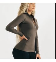 Alphalete Yarım Fermuarlı Body