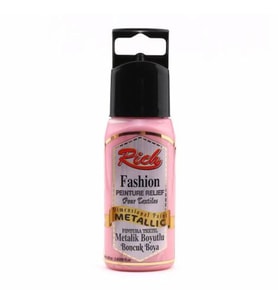Rich Boyutlu Boncuk Boya 60 ml. 952 METALİK ŞEKER PEMBE 