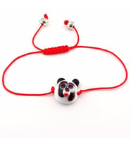 PANDA CAM MAKROME KIRMIZI İP KADIN BİLEKLİK BL154