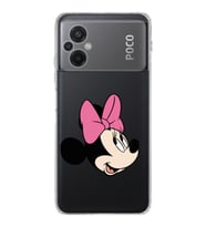 Poco M5  Kamera korumalı Kapak Minnie Mouse Tasarımlı  Şeffaf Kılıf
