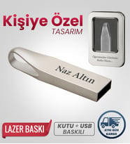 Kişiye Özel 32 GB Usb Bellek Hediyelik Usb Flash Bellek Şık + Metal Kutulu