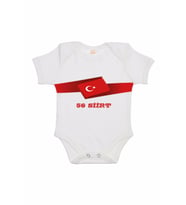 Türk Bayrağı Ve 56 Siirt Baskılı Çıt Çıtlı Body Zıbın