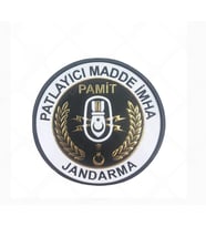 Jandarma Patlayıcı Madde Imha Pamit 3D Arması Cırtlı, Standart Ölçü (Çok Renkli)
