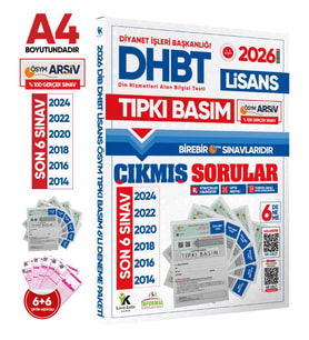 2026 KPSS-DHBT Lisans ÖSYM Çıkmış Soru Tıpkı Basım 6’lı Kitapçık Türkiye Geneli Deneme Paketi