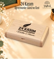 Öğretmenler Günü Temalı Kişiye Özel Ahşap Usb Bellek 32 GB