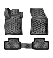 Rizline 3D Oto Paspas Siyah Renk Renault Megane 4 Hatchback 2016 - Sonrası ile uyumlu