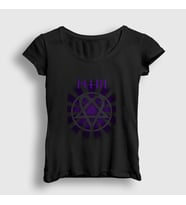 Presmono Kadın Siyah Beam Him T-Shirt 80328tt