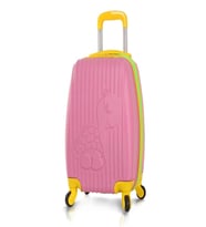 Kaplumbağa Çocuk Valiz Pembe (Siyah)