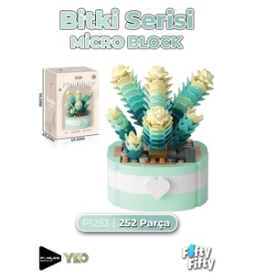 Panlos Micro Block Serisi 1253 Çiçek Buketi 252 Parça Oyuncak Yapım Seti FFP-1253