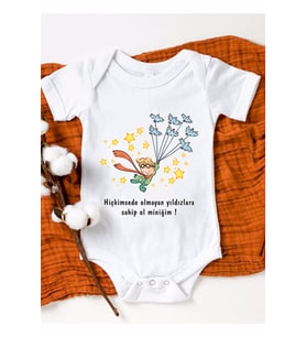 Küçük Prens Baskılı Bebek Body Zıbın