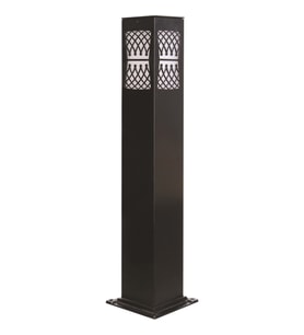 AVONNI BSU-68144-BSY-M3-B Siyah Boyalı Dış Mekan Aydınlatma E27 Aluminyum Akrilik Cam 12cm