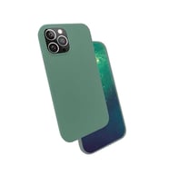 Apple Apple iPhone 12 Pro Max Kılıf Kadife Ultra Esnek İnce Camera Protected Velvet Case (Koyu Yeşil)