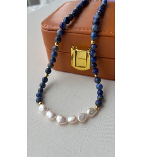 Lapis lazuli inci kolye