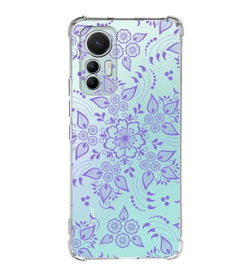 Xiaomi Mi 12 Lite Uyumlu Köşe Korumalı Antişok Kapak Nostalji Desen Tasarımlı Şeffaf Silikon Kılıf