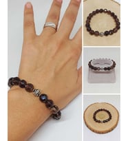 Sirius Serisi Dumanlı Kuvars Taşı 10mm Unisex Bileklik (52934)