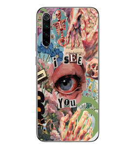 Redmi Note 8 Uyumlu Aesthetic Kolaj Desenli Şeffaf Telefon Kılıfı