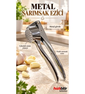 ByMyHand Metal Premium Sarımsak Ezici (Öğütücü)