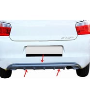 Citroen C-Elysee Uyumlu Arka Orta Tampon Fiber (Difüzör) 2012 Ve Sonrası