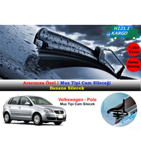 Volkswagen Polo 2005-2009 Muz Silecek Takımı