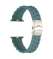 Apple Watch 7 41mm Uyumlu KRD-72 Silikon Kordon (Açık Yeşil)
