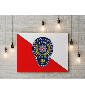 Polis Arması Kanvas Tablo 40x55cm 