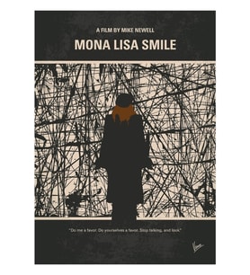 No914 My Mona Lisa Smile Tablo Ahşap Poster Dekoratif