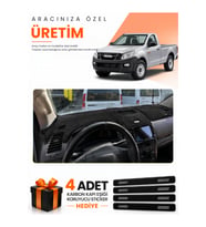 ISUZU D-MAX (2012-2019) Uyumlu Torpido Koruma Örtüsü Oto Kılıfı - Siyah