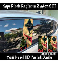 kötü palyaço  folyo - 2kapı için 2adet sticker kaplama - tuning modifiye